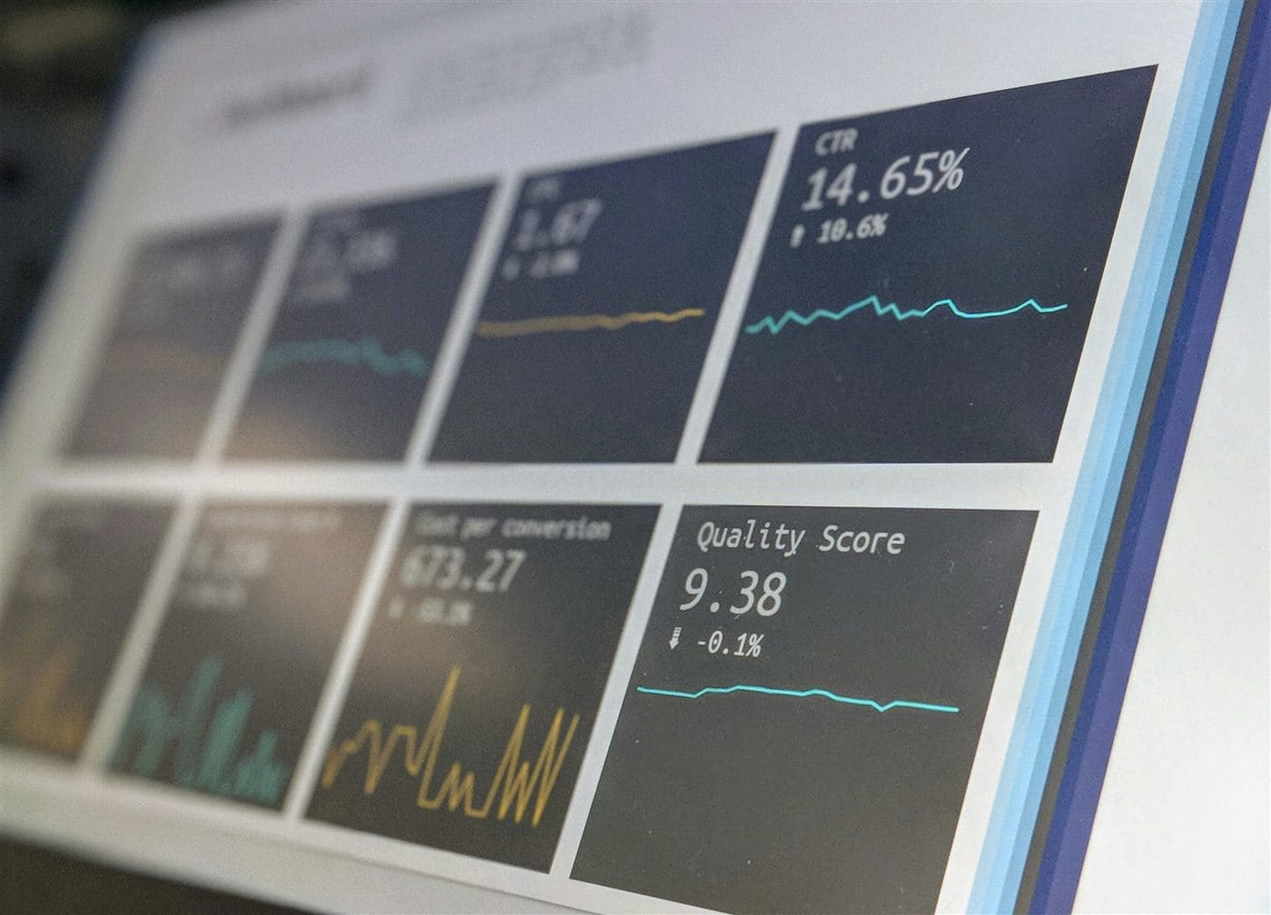 Dashboard empresarial con datos integrados y reportes